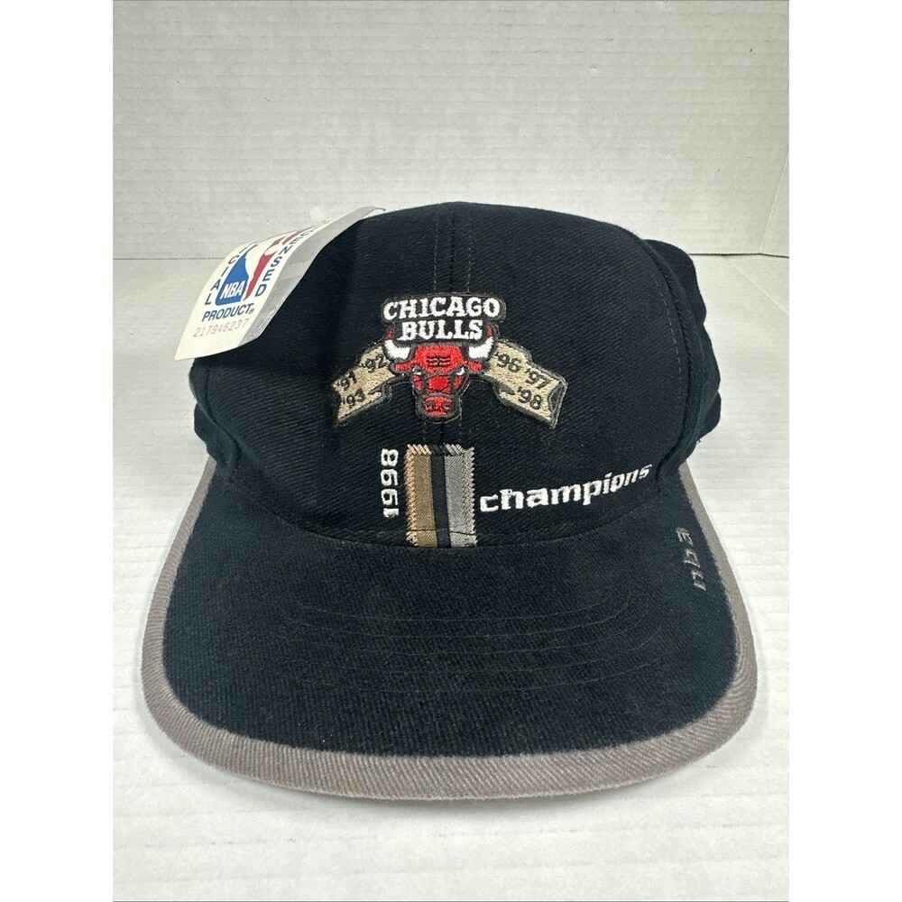 Vintage Chicago Bulls logo 7 1998 NBA CHAMPIONS Officially Licensed Hat One Size